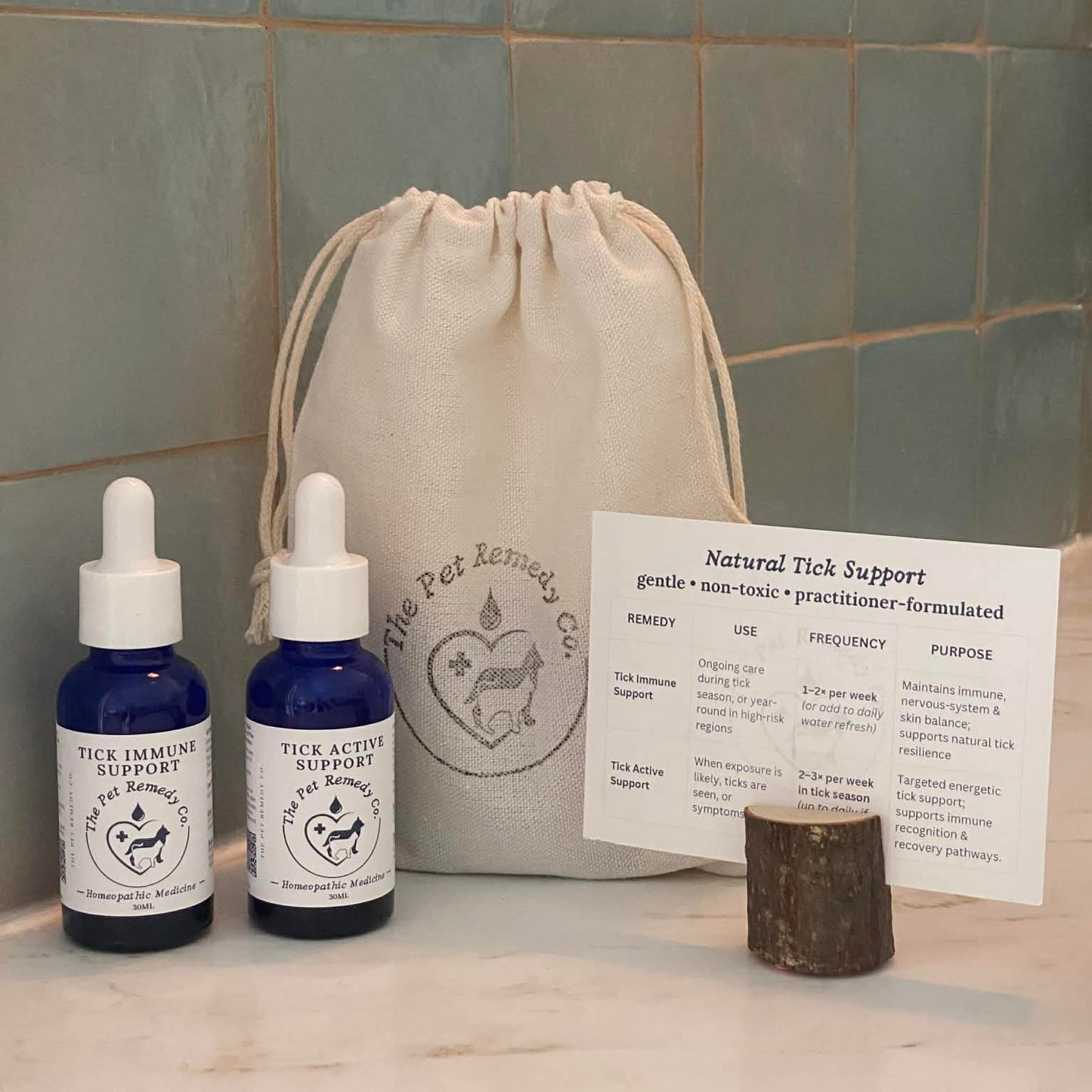 Tick Support – Homeopathic Tick Immune Support & Tick Active Support for Pets